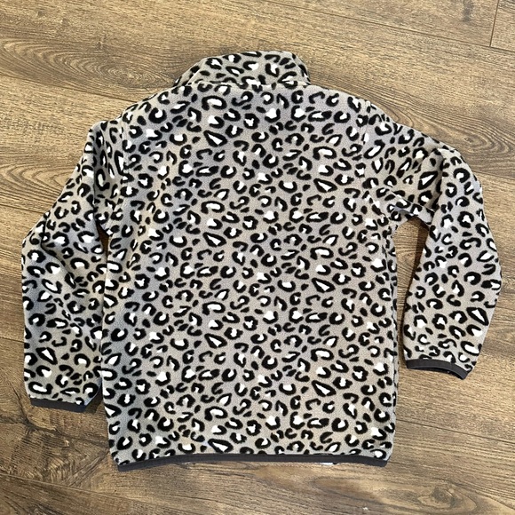 Girls fleece leopard sweater - Picture 4 of 4